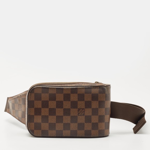 LOUIS VUITTON Brown Damier Ebene Canvas Geronimos Belt Bag - Picture 1 of 8